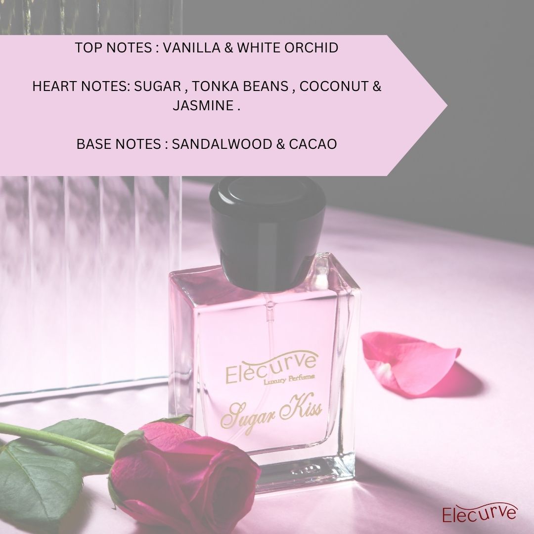 Elecurve Sugar Kiss Eau De Parfum 50ml | Luxury Perfume | Long Lasting Fragrance For Women